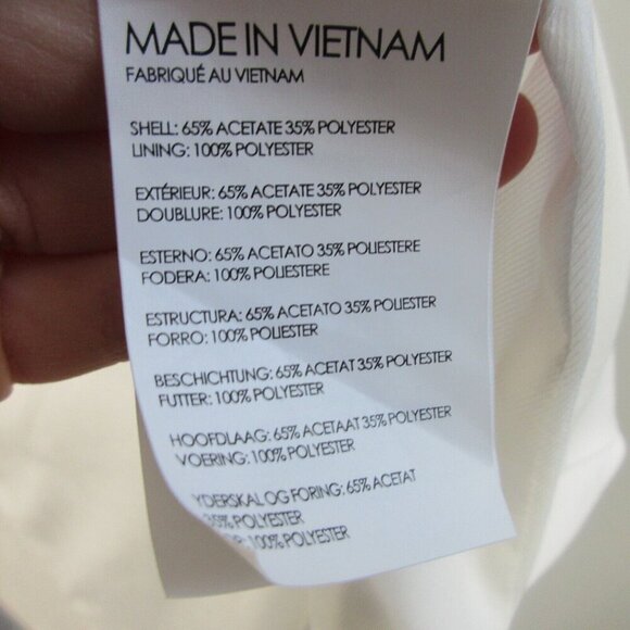 Club Monaco Vaal Vest Gile Women S White Tie Back Open Front Sleeveless 360 - Picture 4 of 14